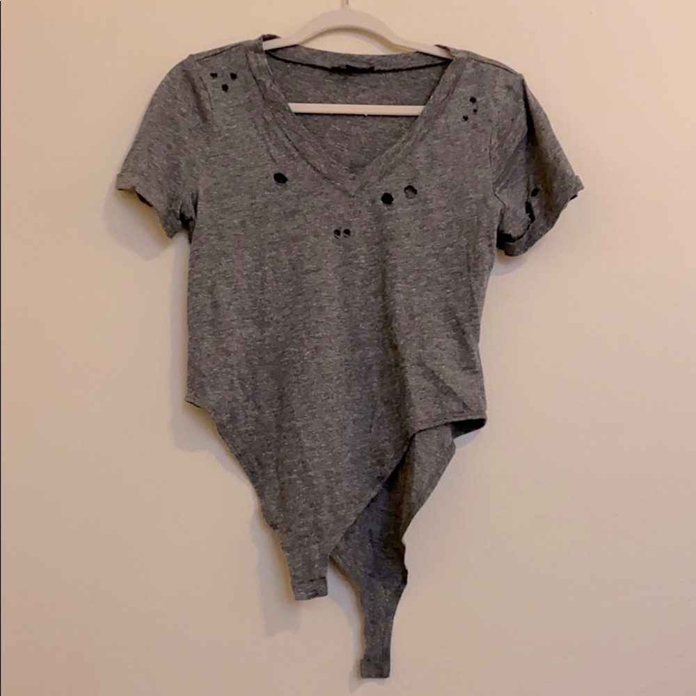 Grey Woman Bodysuit